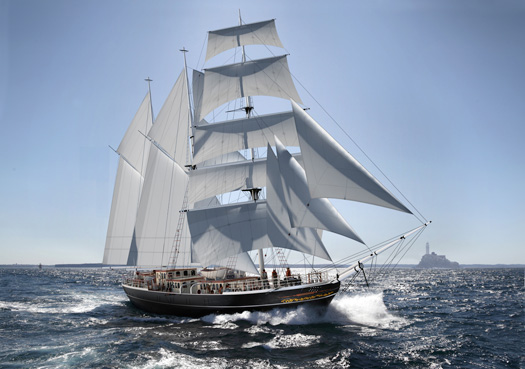 Atlantic Youth Trust tall ship concept