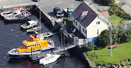 An aerial view of Arklow RNLI