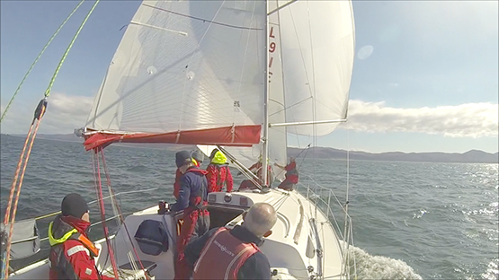 Graham Curran onboard Huntress