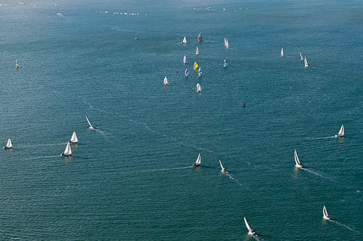 aerial of cork harbour yacht