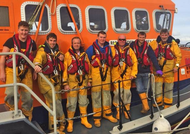 The crew of Courtmacsherry RNLI’s all-weather lifeboat