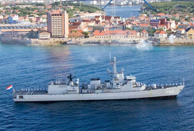 Dutch frigate HNLMS Van Amstel (F831) was in the Aegean Sea on NATO anti people-smuggling duties and is set to visit Dublin Port this weekend