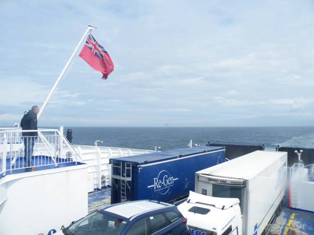 Brexit Impact: Reports in the maritime press about Stena considering re-flagging its vessels from the British flag? Above: Stena Superfast VIII one of a pair of ferries serving Belfast-Cairnryan between Northern Ireland and Scotland, in which the majority of both electorates decided to vote 'remain' in the EU Referendum.