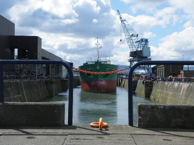 The 90m Arklow Fame became the final ship to use the 220m dry-dock in Dublin Port (the largest in the state) which closes tomorrow.