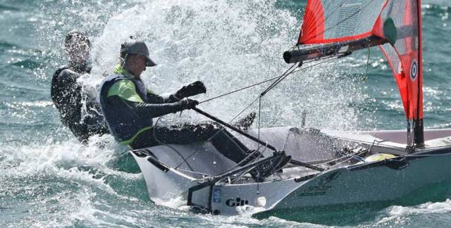 Great conditions on Dublin Bay for the 29er national championships at the Royal St. George Yacht Club 