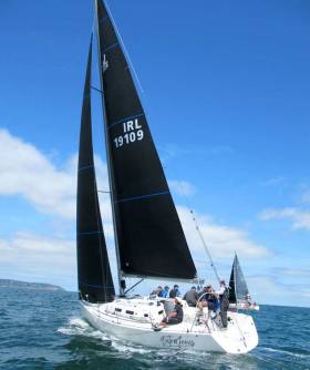 Outrageous—J109 on her way to class win at Sovereigns Cup 2019 using Carbon Uni Titanium main and headsail