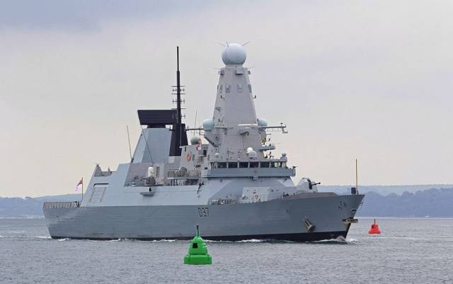 HMS Duncan pictured in Portsmouth this summer