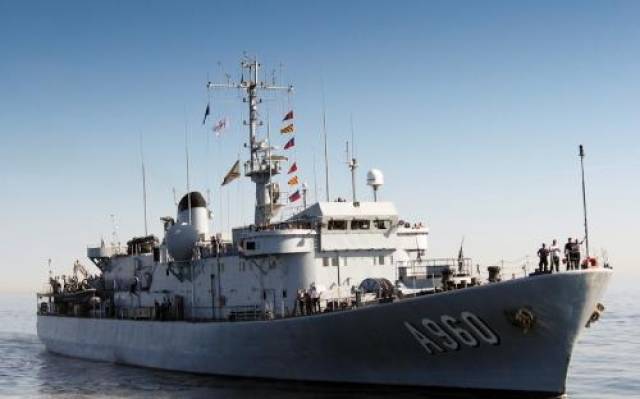 Belgium Navy's auxiliary command and logistical support ship, BNS Godetia is one of three vessels visiting Dublin over the May Bank Holiday
