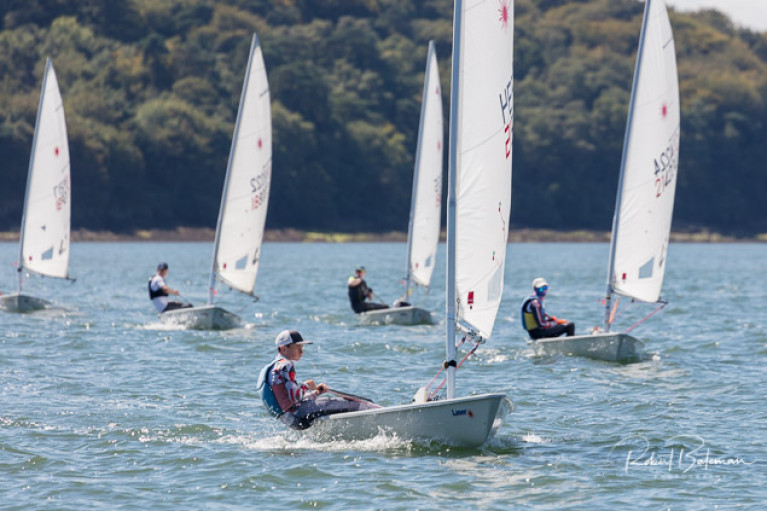 Youth Laser sailing in Cork Harbour 