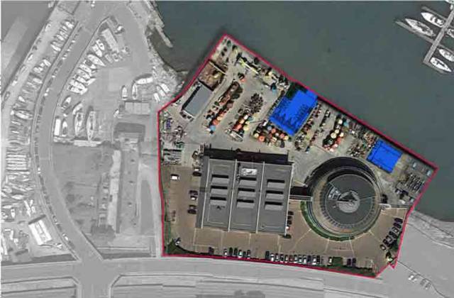 A new Irish Sailing 'Performance Headquarters' (areas in blue) is to be located in the Commissioners of Irish Lights, Dun Laoghaire 