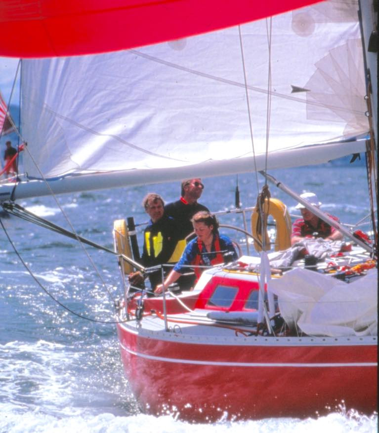 The sort of days which will return &quot;when all this is past&quot;. The Doug Peterson-designed Contessa 35 Witchcraft of Howth racing in ISORA Week 1991 in Howth