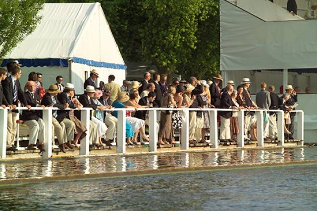 The stewards and spectators at Henley. Courtesy Henley Royal Regatta. 