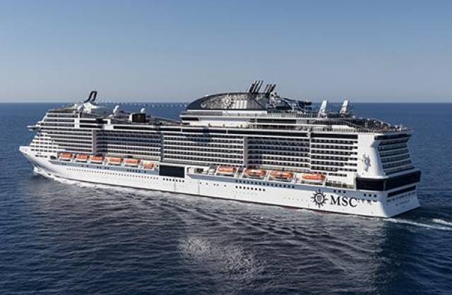 Making an impression: MSC Meraviglia, leadship of a new next-generation of 5,700 passenger capacity cruiseships. The giant cruiseship will be the largest to visit Irish waters as the vessel is scheduled to call to Dublin Port in the early hours of tomorrow, Saturday, 5 May