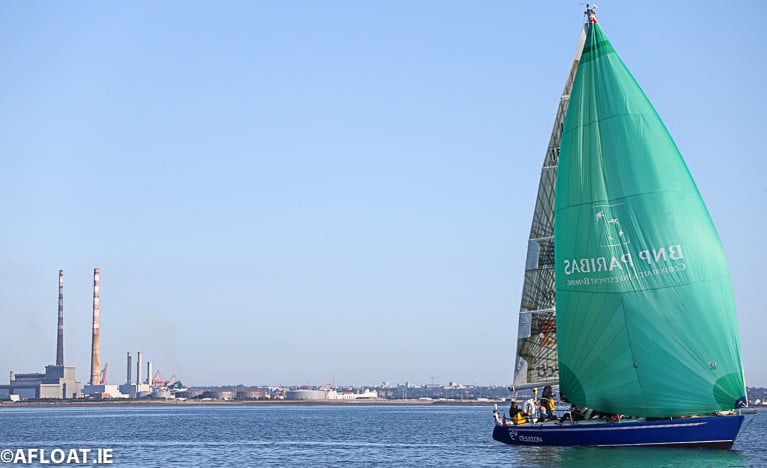Royal Ulster IMX 38 Excession competing on Dublin Bay on Saturday
