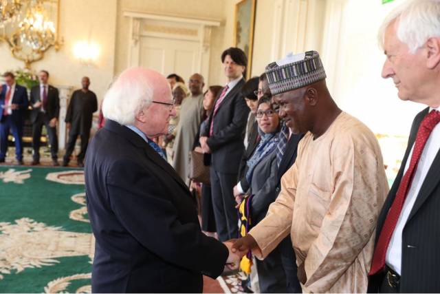 President Michael D. Higgins, met with participants of UNCTAD's Train For Trade global port management programme, which he called "an example of internationalisation in the best sense, dedicated to the prosperity of all the peoples of the world". 