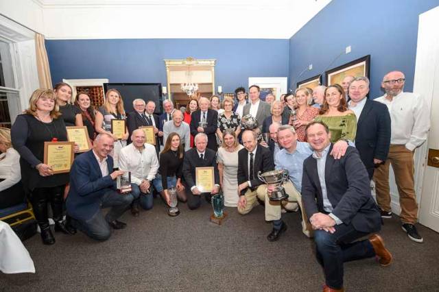 Sailing award winners at the National Yacht Club on Saturday night. Scroll down for a gallery of images
