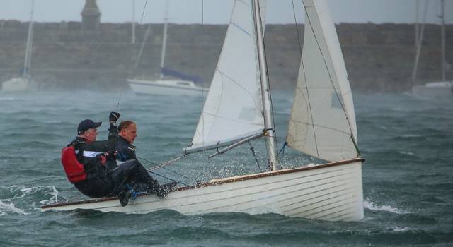 A class still going strong. An IDRA 14 sailing in breeze in Dun Laoghaire. The Class’s 70th Anniversary Dinner is being held this Saturday night in the Royal St George YC in Dun Laoghaire