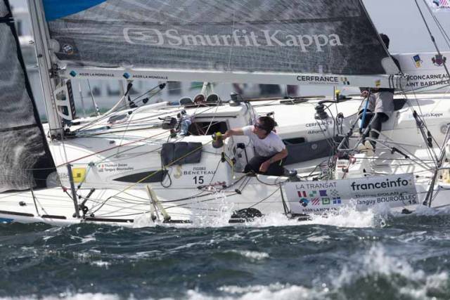 Tom Dolan is currently in 12th position with co-skipper Tanguy Bouroullec on their yacht Smurfit Kappa-Cerfrance