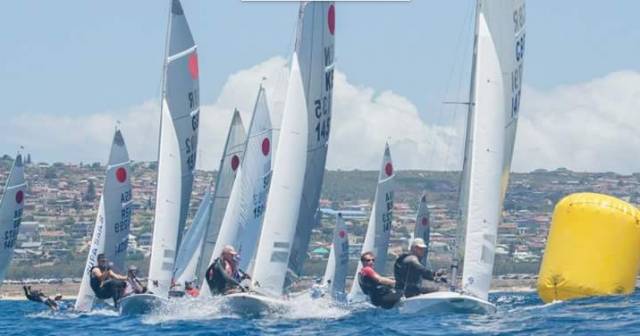 Lighter winds on Day three of the Fireball Worlds