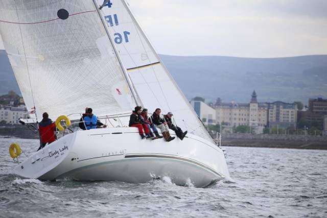 Rodney and Keith Martin's Lively Lady from the Royal Irish Yacht Club races to Wicklow tomorrow in the first ISORA coastal race of the season