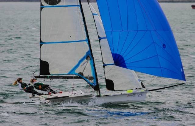 Andrea Brewster and Saskia Tidey are Rio bound in the 49erFX Skiff