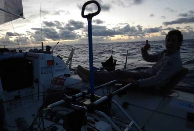 County Meath's Tom Dolan has less than 700 miles to sail to the finish in the Caribbean island of St Barts having set sail from Concarneau in France on April 22, and currently lie tenth