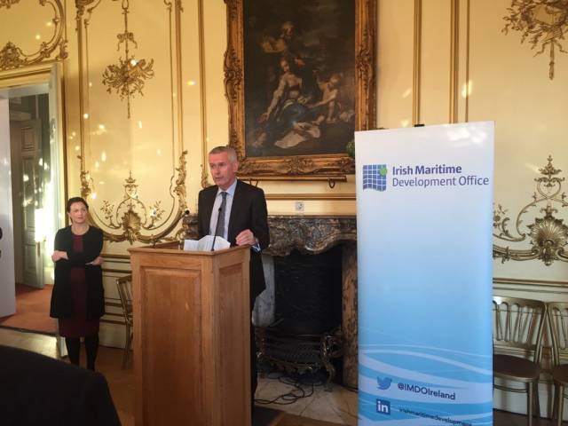 Adrian O'Neill, newly appointed Irish Ambassador to the UK launching the joint IMDO networking reception for colleagues and clients of LISW17