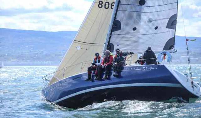 Chris Johnston's blue hulled Beneteau 31.7 Prospect was the winner of Thursday night's DBSC one design race for the class that boasts 15 entries