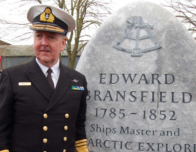 CHIEF OF THE DEFENCE FORCES VICE ADMIRAL MARK MELLETT AT THE BRANSFIELD MEMORIAL