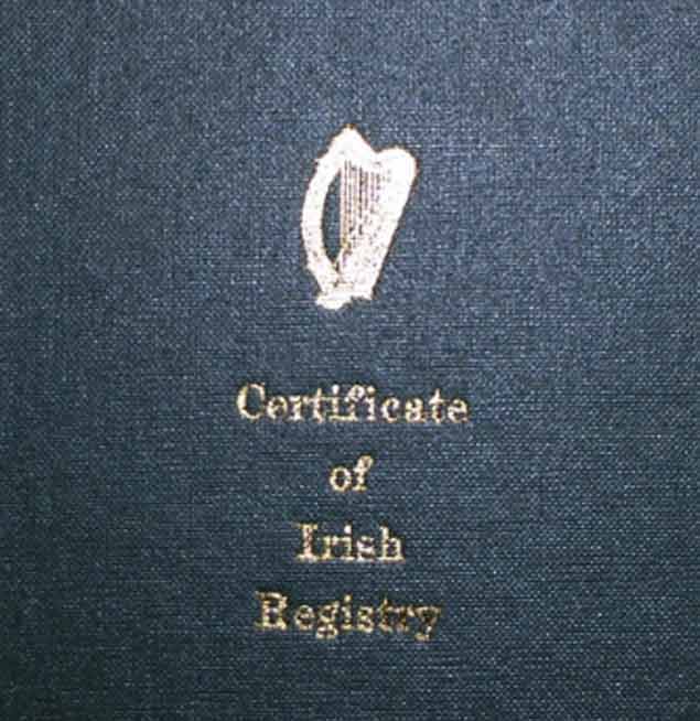 Certificate Registration Ship Ireland