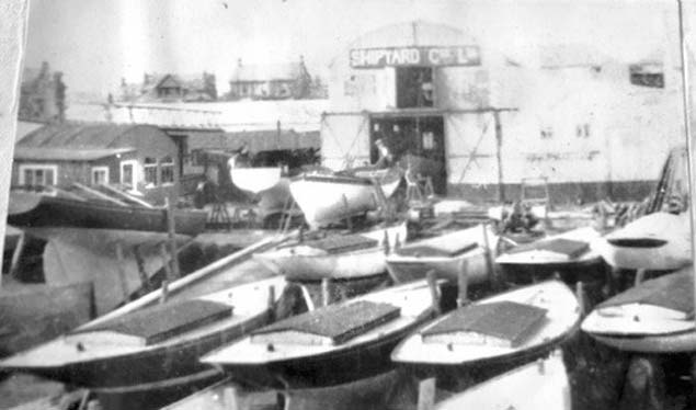 Lovetts Shipyard Lts. showing Rivers in winter storage 