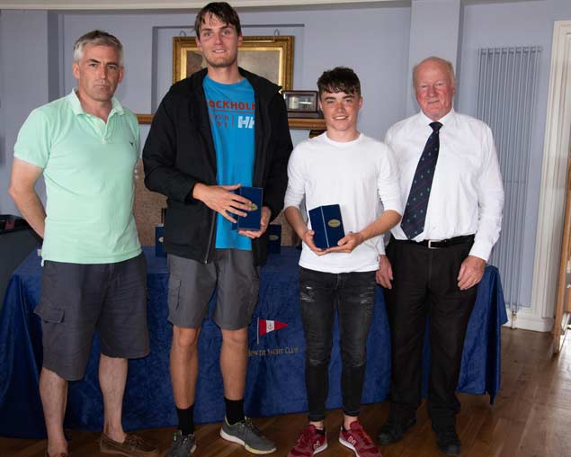 420 Nats 2nd silver Cian Lynch and Daniel Thompson Wexford Harbour Boat and Tennis Club