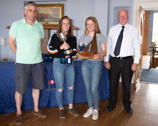 420 Nats 2rd Gold Irish National Champions and Irish Sailing Gold medailists Grace OBeirne and Kathy Kelly Royal St George Yacht Club Yacht Club