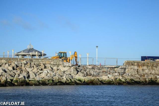 East pier repairs at Dun Laoghaire Harbour