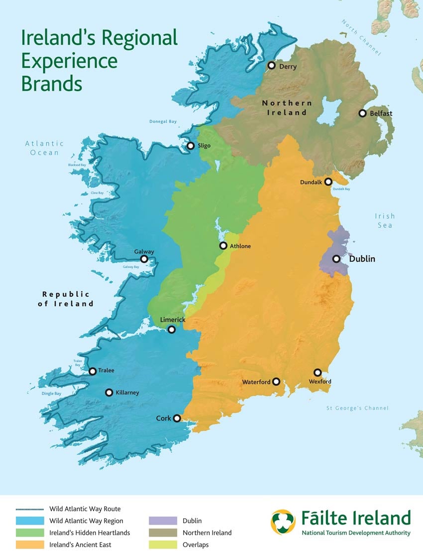 Failte Ireland regions