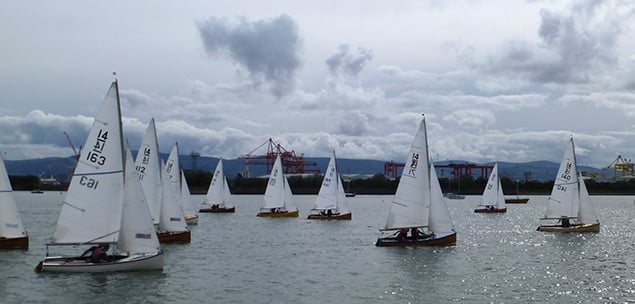 IDRA 14 dinghy racing Clontarf Boat Club