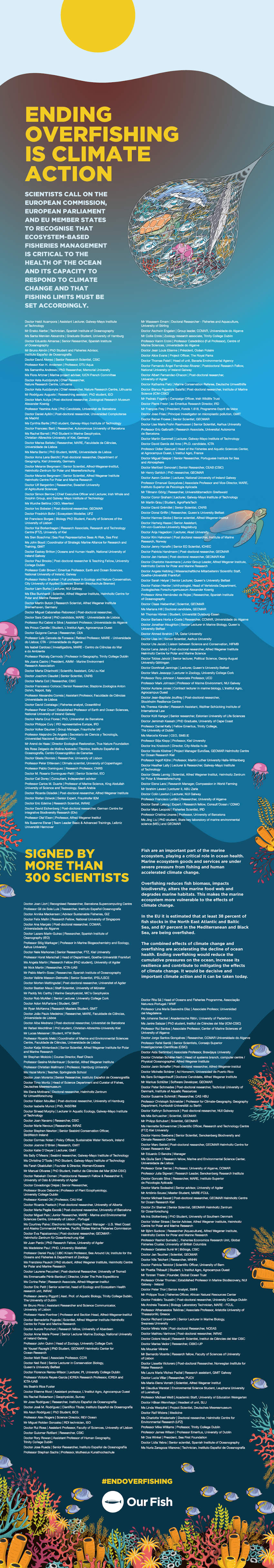 Our Fish statement and signatories