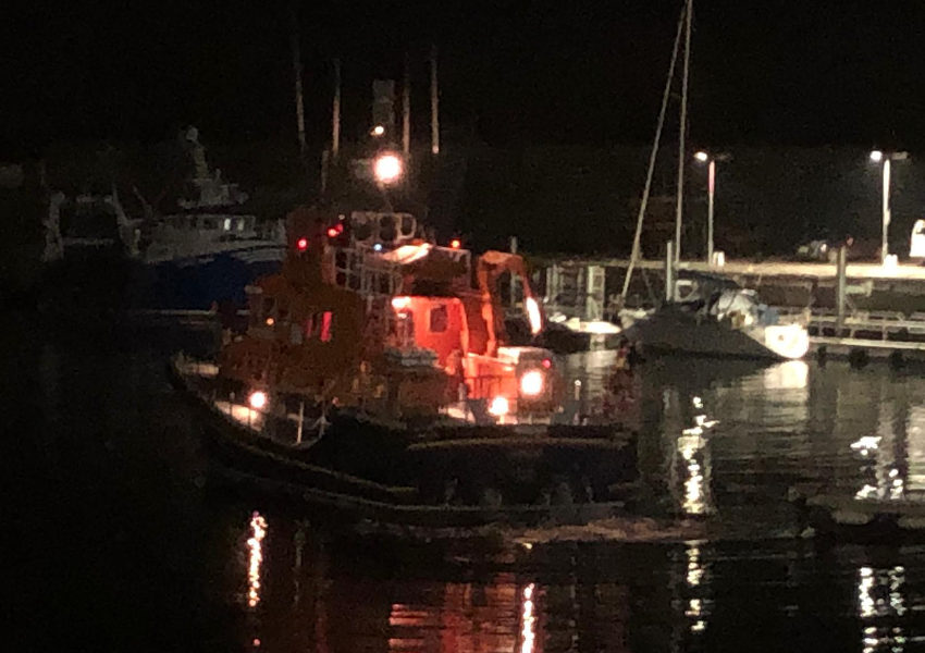 Portrush RNLI’s all-weather lifeboat launches to reports of a flare (RNLI/Ben Durrant)