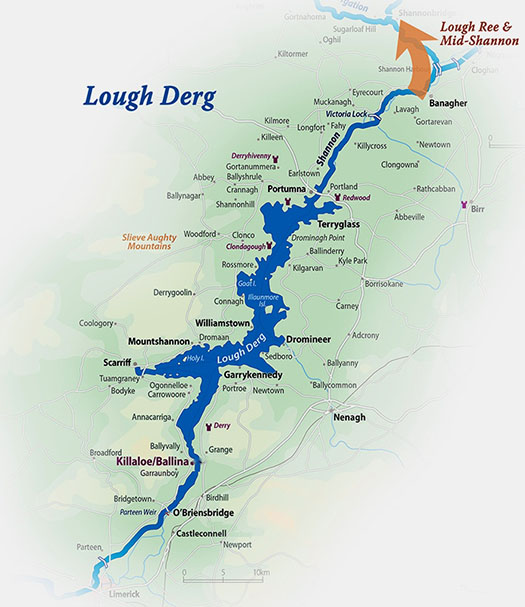 Lough Derg Map
