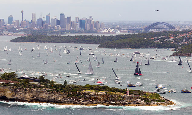 start of the Rolex Sydney-Hobart Race