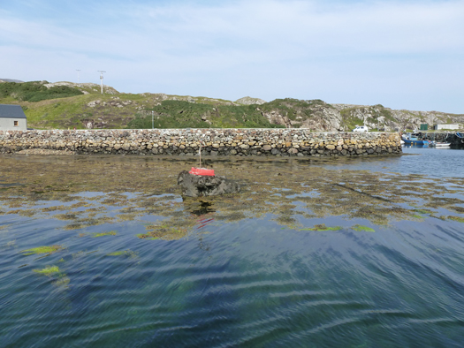 The seabed is clearly visible as you pass through the channel close to the port hand marker Photo: W M Nixon   