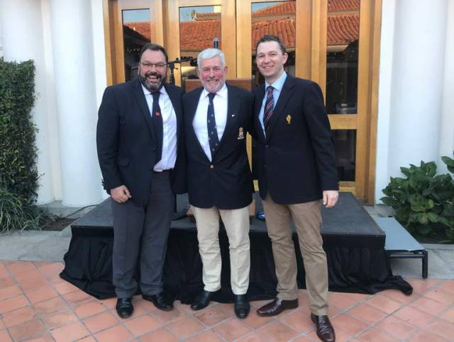 Attending ICOYC San Francisco 2018 were (L-R) Colin Morehead, Vice Admiral, Royal Cork YC,  Andy Anderson, President ICOYC & Gavin Deane, General Manager, Royal Cork YC