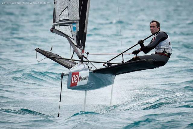 RCYC sailor David Kenefick, who was Ireland's top performer at last year's World Championships on Lake Garda, is just two points off tenth overall after six races sailed