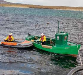Arranmore RNLI assist the distressed fisherman off Gola Island