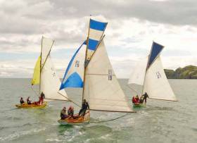 An ancient class in the best of health. The Howth Seventeens Oona (left, Peter Courtney, built 1910), Isobel (Conor &amp; Brian Turvey, built 1988) and Orla) (Ian Malcolm, built 2017) racing towards Ireland’s Eye in their Annual Championship on Saturday. In addition to their five race “National” Championship, the class provides about 60 club and regatta races in the course of the season