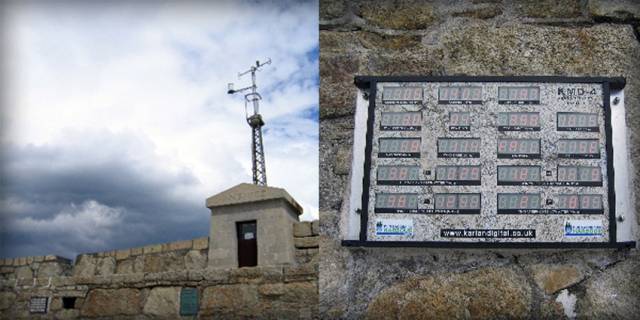 The previous location of the weather station in Dun Laoghaire Harbour