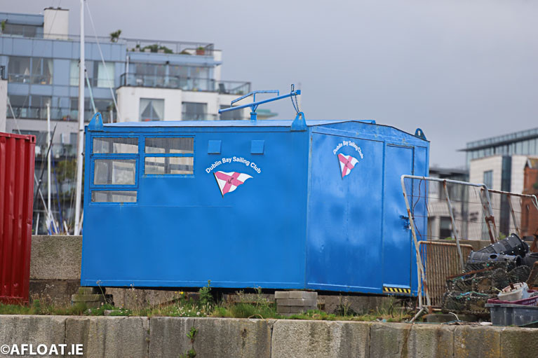 The DBSC West Pier starters hut has not been installed at Dun Laoghaire this season
