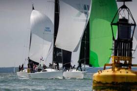 Rob McConnell&#039;s Fools Gold competing in Cowes this week a the IRC Europeans. The Waterford Harbour crew finished fourth overall