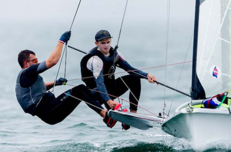 Sean Waddilove (left) and Robert Dickson were world championship race winners in geelong today