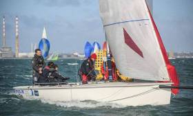 The INSS&#039;s Kenny Rumball (seen here competing with sailing school students at the DBSC Spring Chicken Series) will be part of a Viking Invasion at Dun Laoghaire Harbour on August 20th